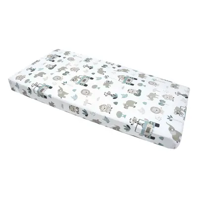 Medi Partners Fitted sheet for bed – cotton – Mint Zoo