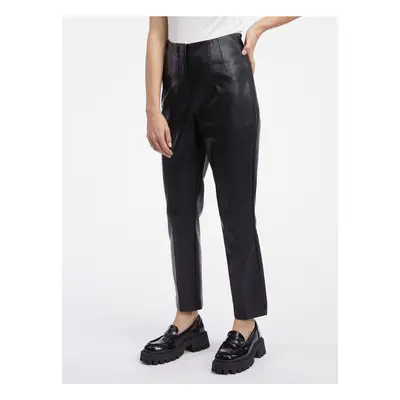 Orsay Black Leatherette Pants - Ladies