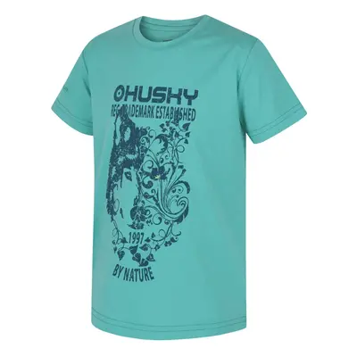 Children's functional T-shirt HUSKY Tash K turquoise