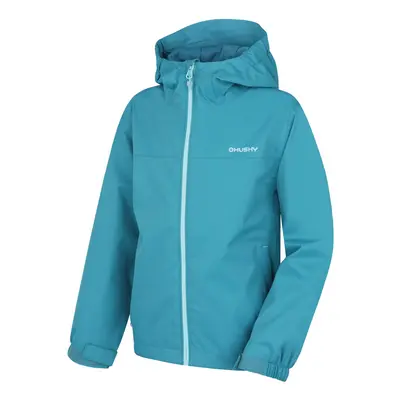 Children's hardshell jacket HUSKY Nelory K faded turquoise