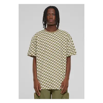 Men's T-shirt Oversized Check khaki