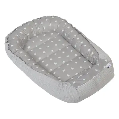 Medi Partners Baby cocoon/nest – Waffle – Stars + gray Waffle