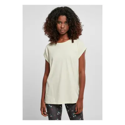 Women's T-shirt with extended shoulder light mint