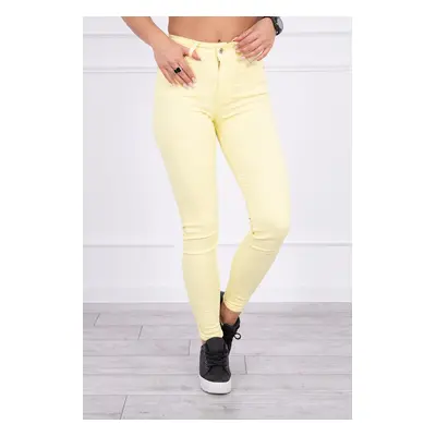 marka niezdefiniowana Denim jeans yellow