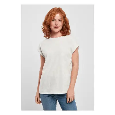 Women's T-shirt with extended shoulder light grey