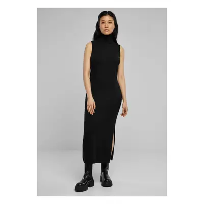 Women's knitted dress Turtleneck black