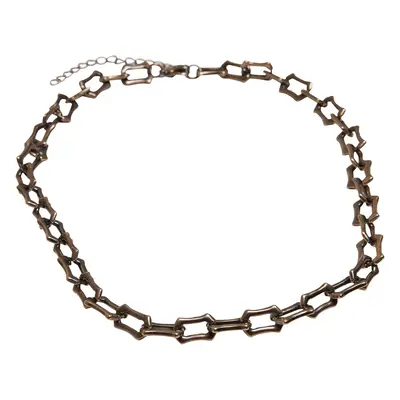 Robust chain necklace made of antique brass