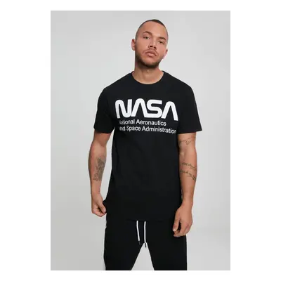 NASA Black T-Shirt Wormlogo