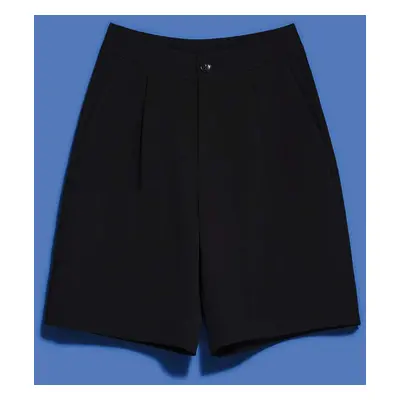 WOMEN'S SHORTS L-SH-4017 BLACK