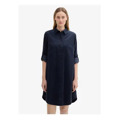 Dark blue women's corduroy shirt dress Tom Tailor - Women's