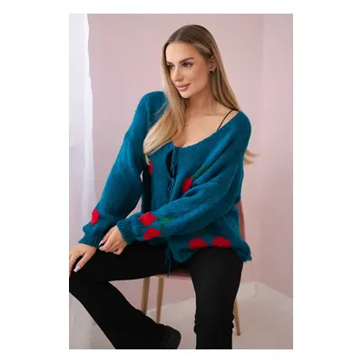 Kesi Włoski Cherry tied sweater nautical