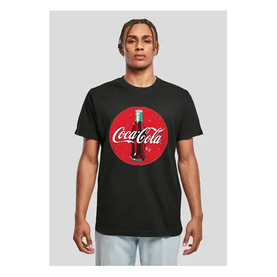 Men's T-Shirt Logo Coca Cola Bottle Black