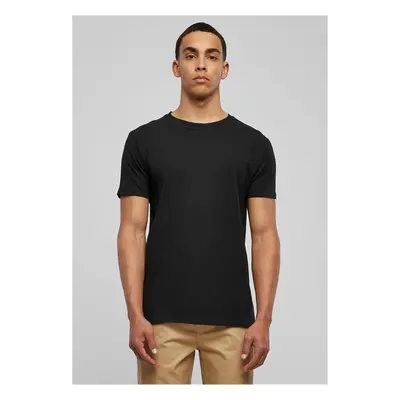 Eco-friendly fitted stretch T-shirt in black