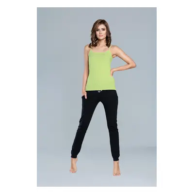 Ibiza T-shirt with narrow straps - lime