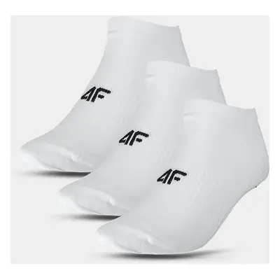 Women's Casual Ankle Socks (3 Pack) 4F - White