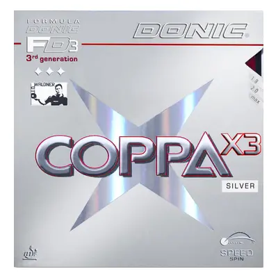 Cover Donic Coppa X3 Silver black, MAX