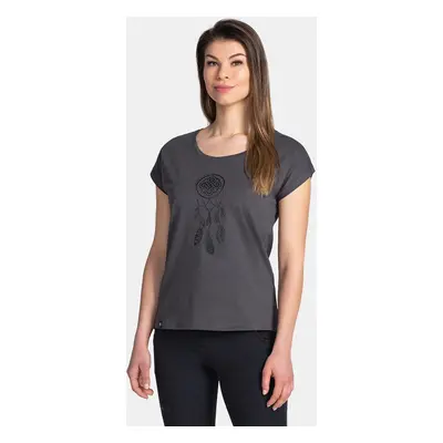 Women's cotton T-shirt Kilpi ROANE-W Dark gray