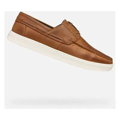 Brown men's moccasins Geox Avola - Men's