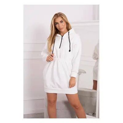 Insulated dress with hood ecru