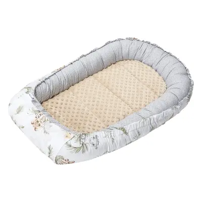 Medi Partners Baby cocoon/nest – Safari + beige Minky