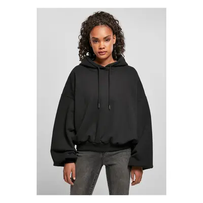 Women's Organic Oversized Terry Hoody Black