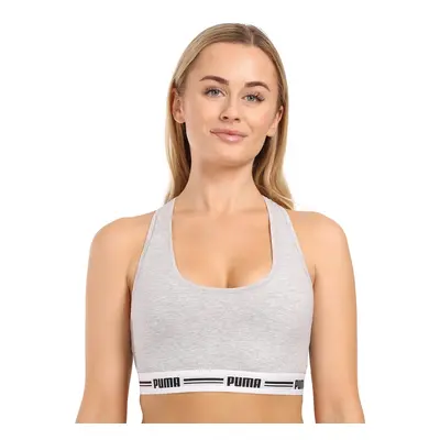 Women's sports bra Puma gray