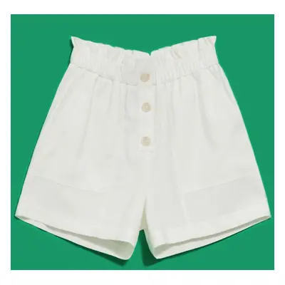 WOMEN'S SHORTS L-SH-4019 WHITE