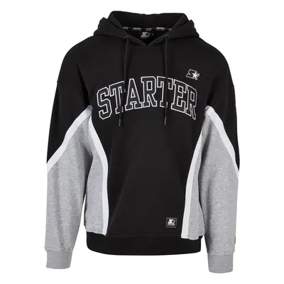 Starter Throwback Hoody Black/Heathergrey