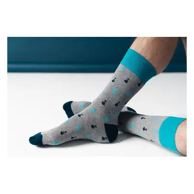 Sock ties Melange Grey Melange Grey