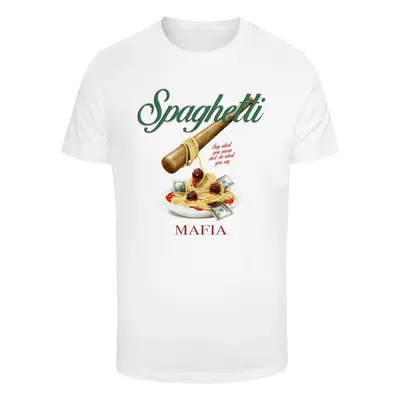 Men's T-shirt Spaghetti Mafia - white