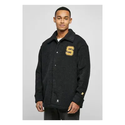 Starter Sherpa Shirt Jacket Black