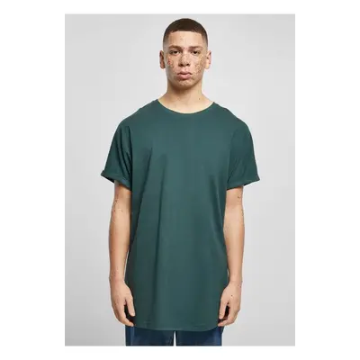 Men's Long Shaped Turnup T-Shirt - Green