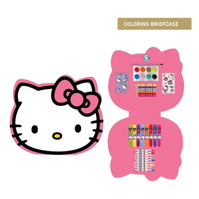 COLOURING STATIONERY SET BOX HELLO KITTY