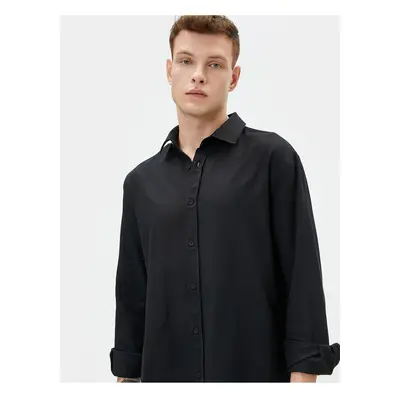 Koton Classic Shirt Basic Buttoned Long Sleeve