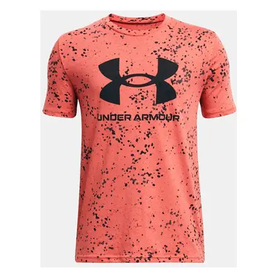 Boys' T-shirt Under Armour SPORSTYLE LOGO AOP SS