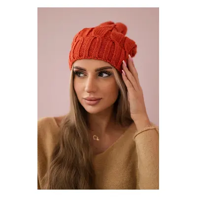 marka niezdefiniowana Cap with fleece Iwona K221 foxy