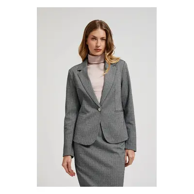 Women's elegant blazer MOODO - gray