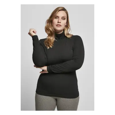 Women's LS Turtleneck - Black