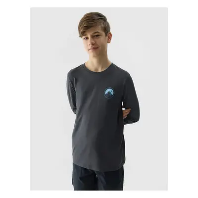 Boys' Long Sleeve T-Shirt 4F - Graphite