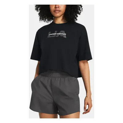 Women's T-shirt Under Armour W BOXY CROP BRANDED SS