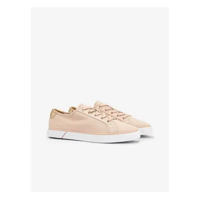 Light pink women's sneakers Tommy Hilfiger Lace Up Vulc - Women's