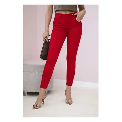 marka niezdefiniowana Colorful jeans with bow red