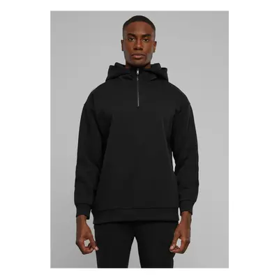 Men's Zipped High Neck Sweatshirt Black