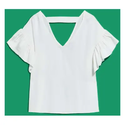 WOMEN'S SHIRT L-KO-4051 WHITE