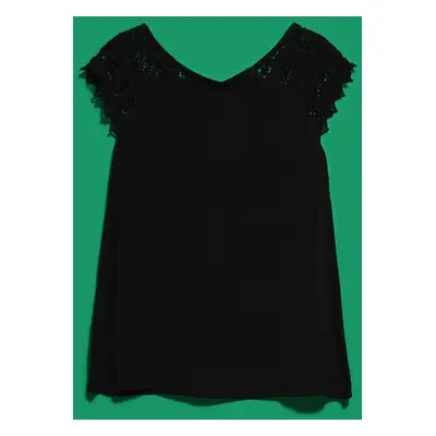 WOMEN'S T-SHIRT L-TS-4031 BLACK