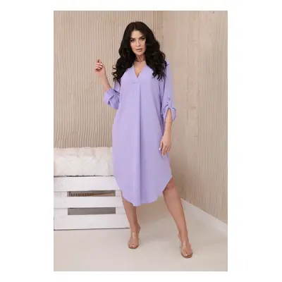 Kesi Włoski V-neck dress light purple