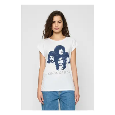 Women's T-shirt Kings of Leon Silhouette white