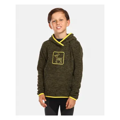 Children's fleece hoodie Kilpi FLOND-JB Green