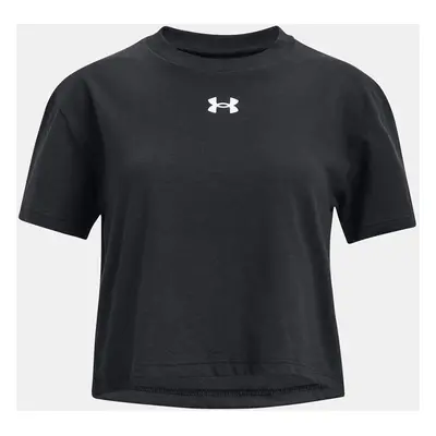 Under Armour T-Shirt UA CROP SPORTSTYLE LOGO SS-BLK - Girls