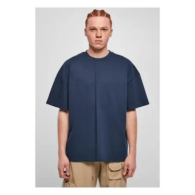 Ultra heavy oversized T-shirt in dark blue color